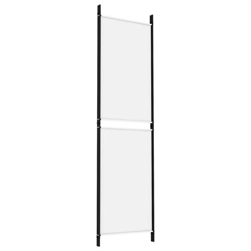 Parawan 3-panelowy, biały, 150 x 180 cm, tkanina