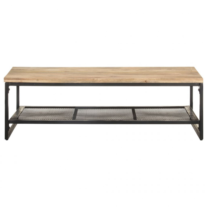 Stolik kawowy, 110x60x35 cm, lite drewno mango
