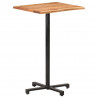 Stolik barowy z naturalnymi krawędziami, 60x60x110 cm, akacja