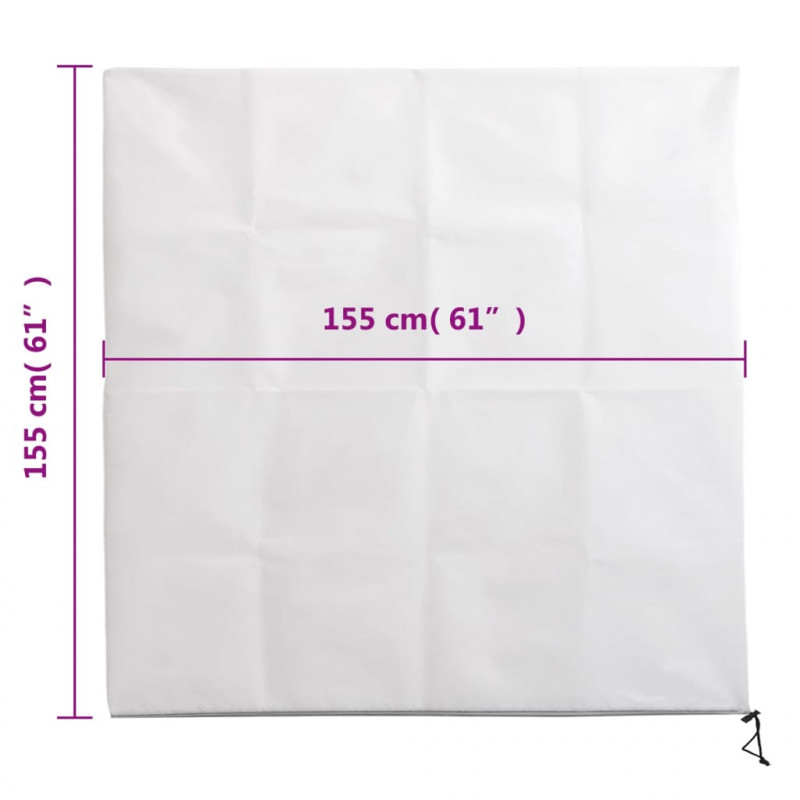 Kaptury ochronne na rośliny, suwak, 4 szt., 70 g/m² 1,55x1,55 m