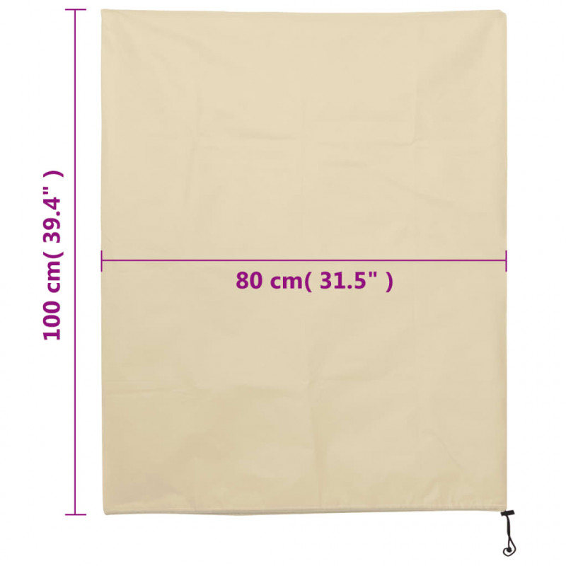 Kaptury na rośliny, ze ściągaczami, 8 szt., 70 g/m², 0,8x1 m