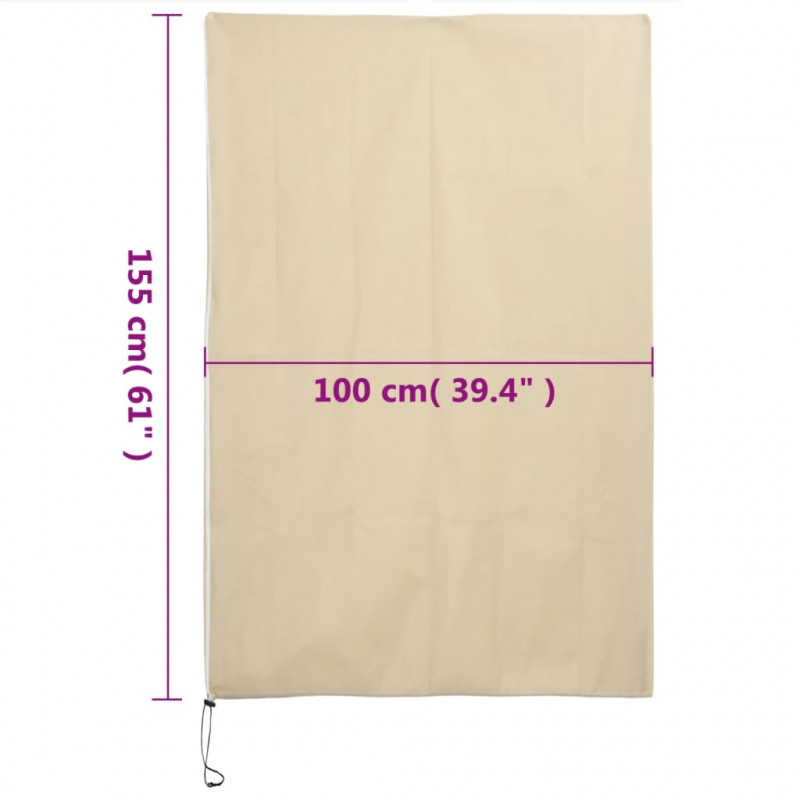 Kaptury na rośliny, z suwakiem, 4 szt., 70 g/m², 1x1,55 m