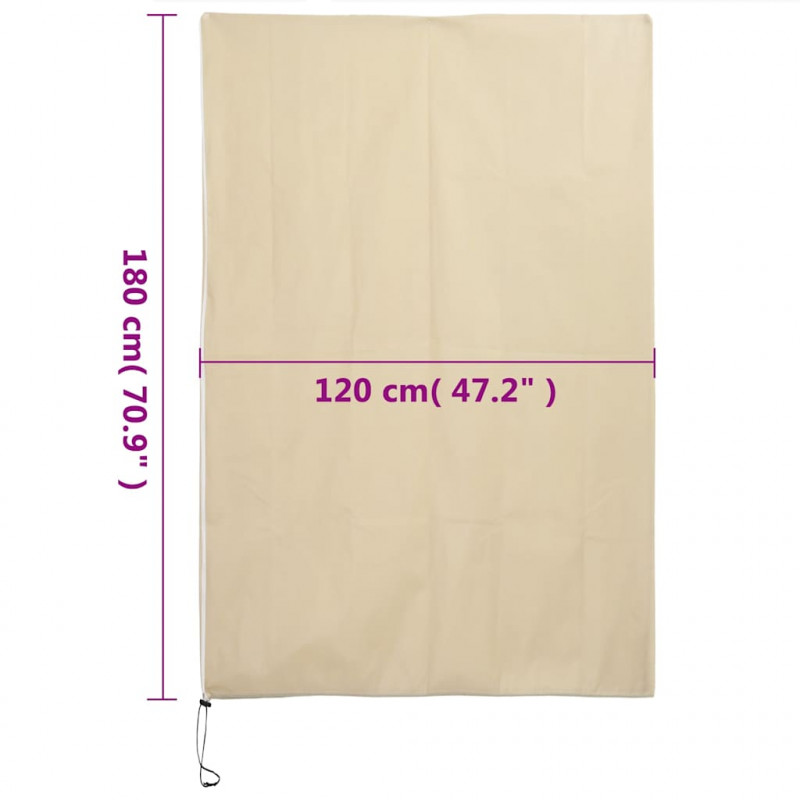 Kaptury ochronne z suwakiem, 4 szt., 70 g/m², 1,2x1,8 m