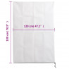 Kaptury ochronne z suwakiem, 10 szt., 70 g/m², 1,2x1,8 m