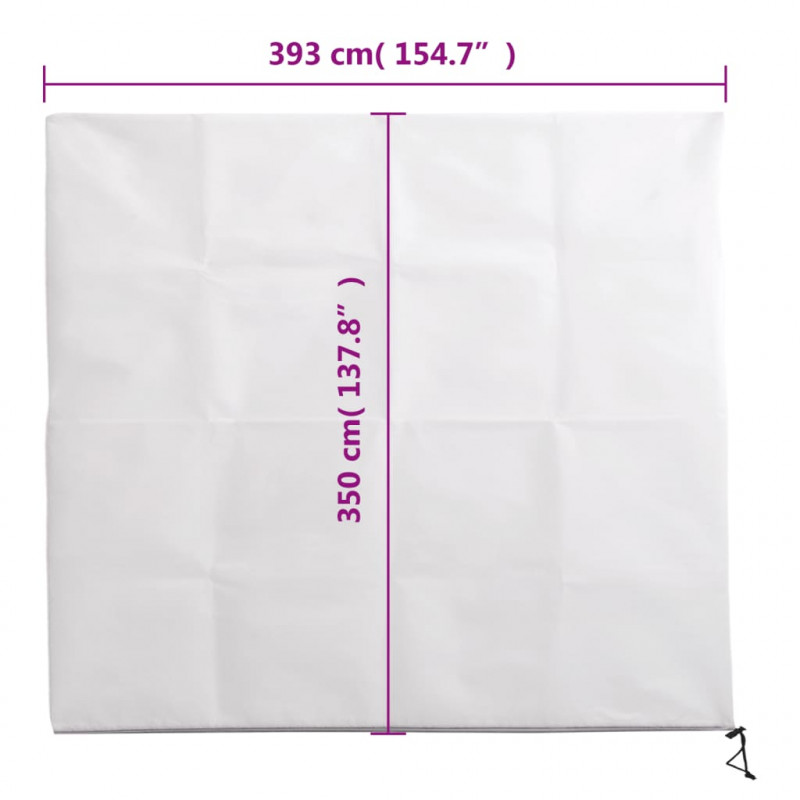 Kaptury ochronne z suwakiem, 4 szt., 70 g/m² 3,93x3,5 m