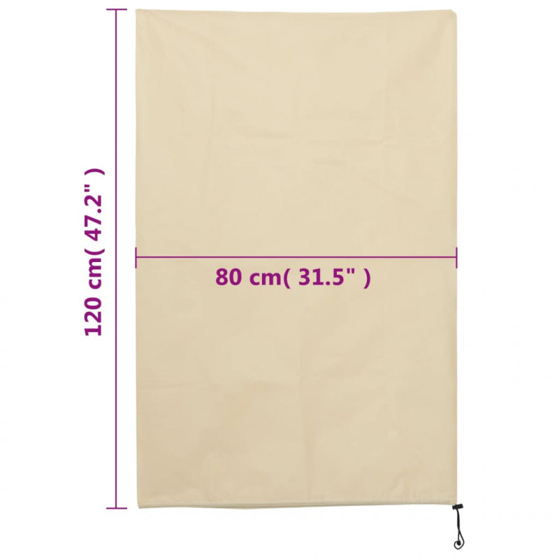 Kaptury na rośliny, ze ściągaczami, 12 szt., 70 g/m², 0,8x1,2 m