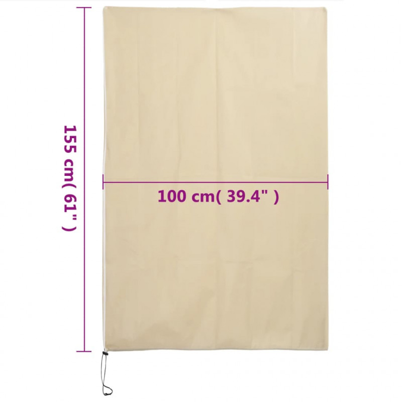 Kaptury ochronne z suwakiem, 10 szt., 70 g/m², 1x1,55 m