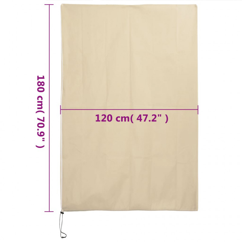 Kaptury ochronne z suwakiem, 10 szt., 70 g/m², 1,2x1,8 m