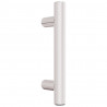 Uchwyty do szafek, 20 szt., srebrne, 64 mm, stal nierdzewna