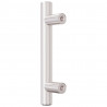 Uchwyty do szafek, 20 szt., srebrne, 64 mm, stal nierdzewna