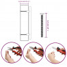 Uchwyty do szafek, 20 szt., srebrne, 160 mm, stal nierdzewna