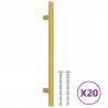 Uchwyty do szafek, 20 szt., złote, 160 mm, stal nierdzewna