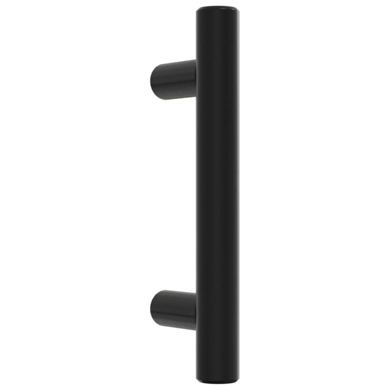 Uchwyty do szafek, 20 szt., czarne, 64 mm, stal nierdzewna