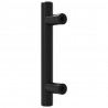 Uchwyty do szafek, 20 szt., czarne, 64 mm, stal nierdzewna