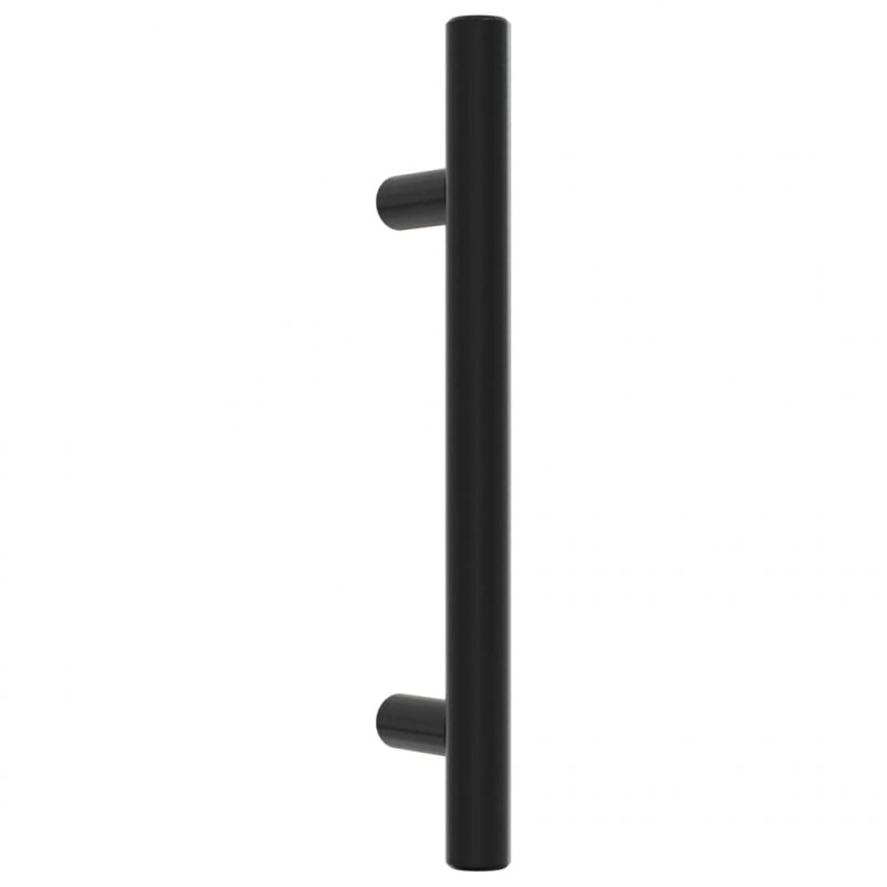 Uchwyty do szafek, 20 szt., czarne, 96 mm, stal nierdzewna