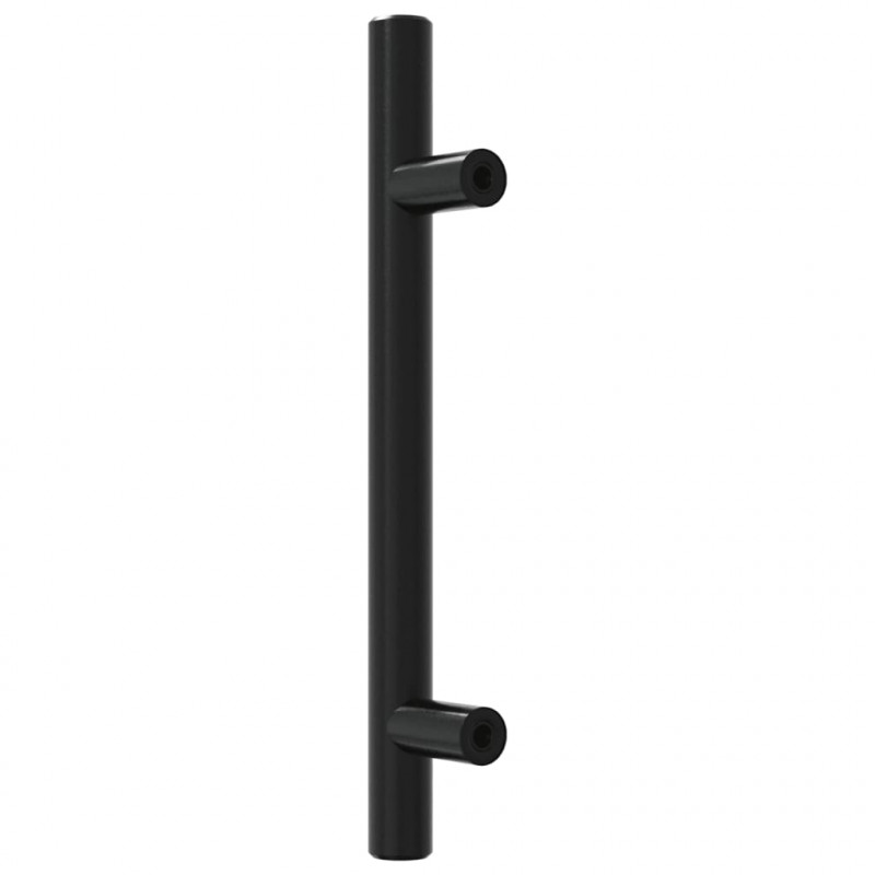 Uchwyty do szafek, 20 szt., czarne, 96 mm, stal nierdzewna