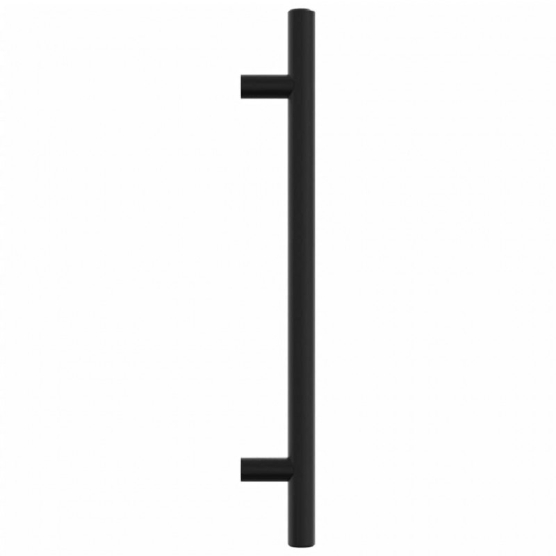 Uchwyty do szafek, 20 szt., czarne, 160 mm, stal nierdzewna