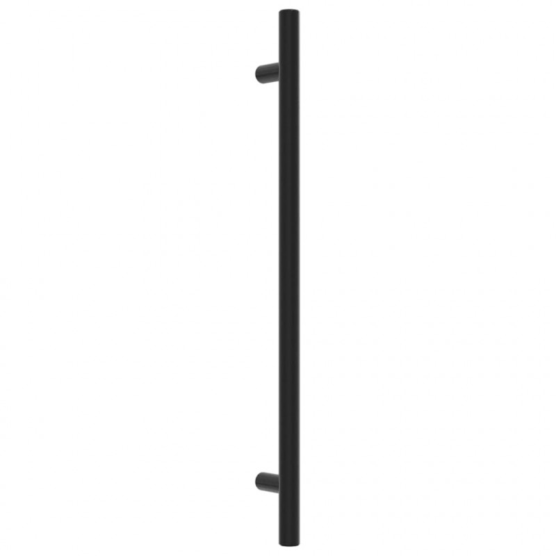 Uchwyty do szafek, 20 szt., czarne, 224 mm, stal nierdzewna