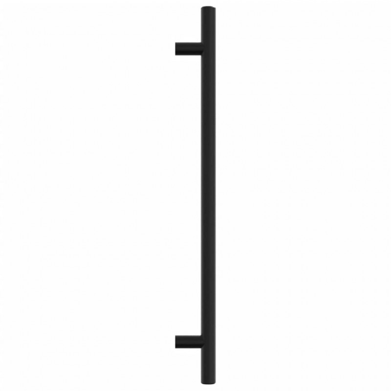 Uchwyty do szafek, 20 szt., czarne, 224 mm, stal nierdzewna