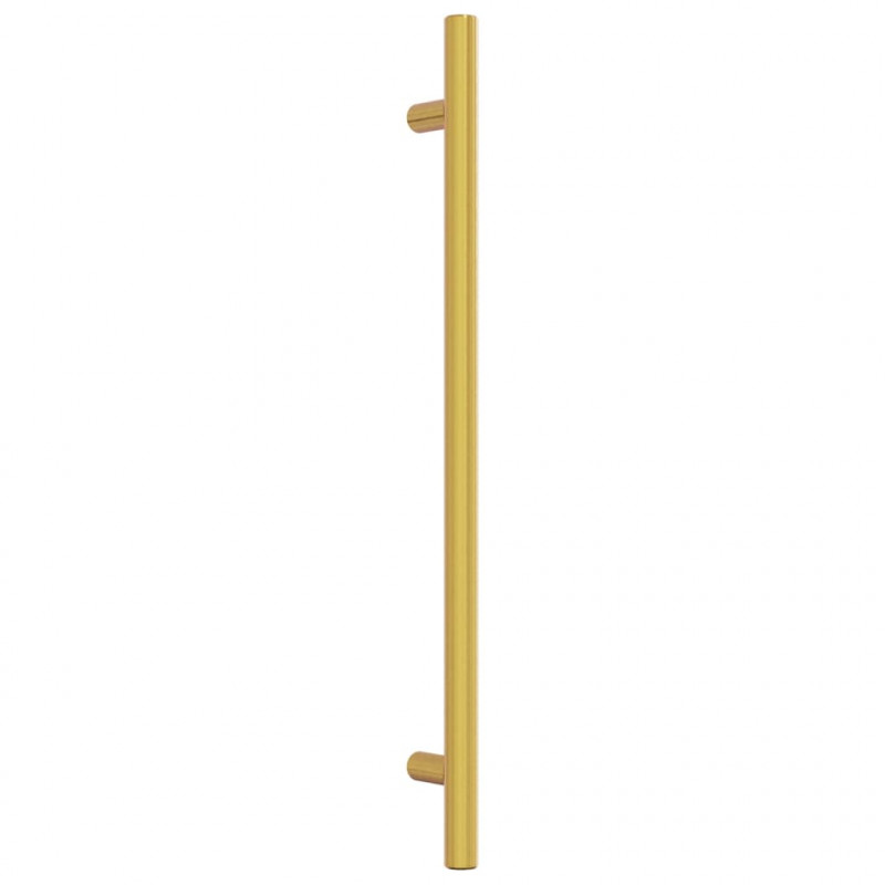 Uchwyty do szafek, 10 szt., złote, 224 mm, stal nierdzewna