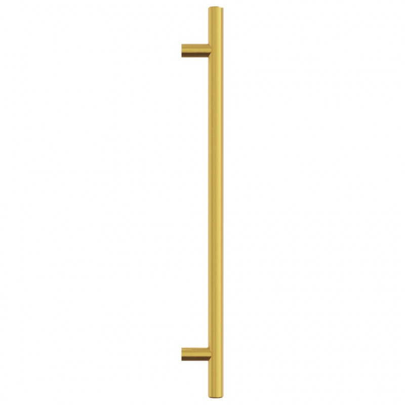 Uchwyty do szafek, 10 szt., złote, 224 mm, stal nierdzewna
