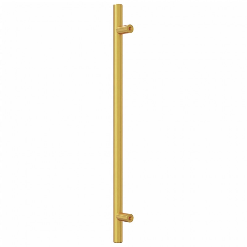 Uchwyty do szafek, 10 szt., złote, 224 mm, stal nierdzewna