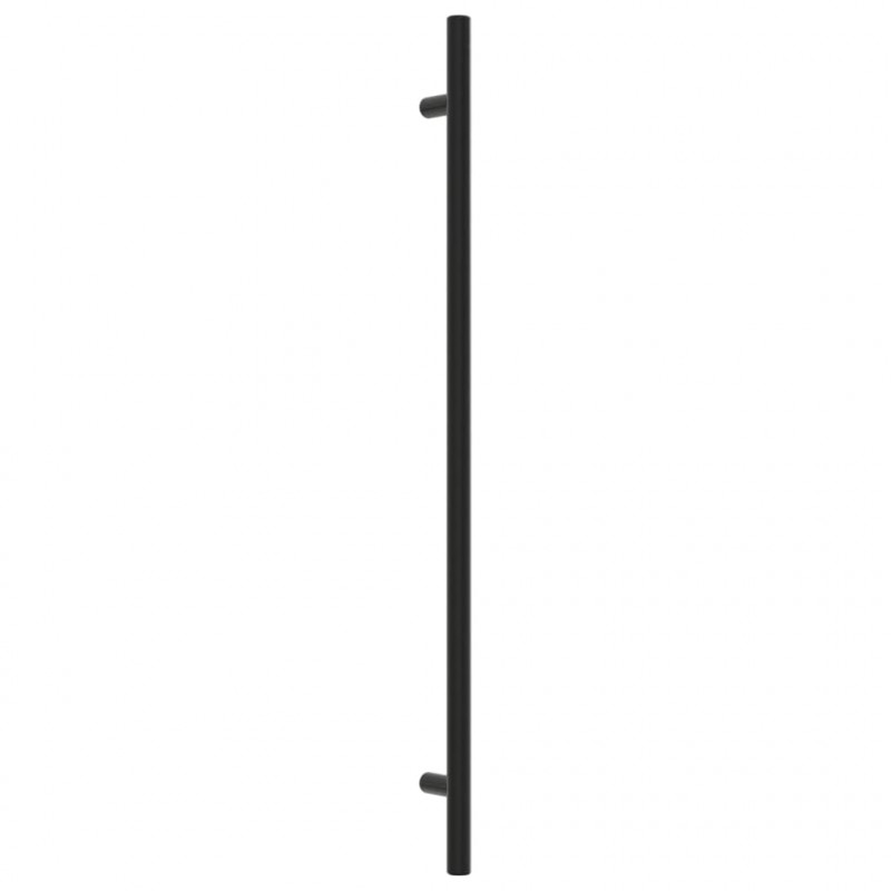 Uchwyty do szafek, 10 szt., czarne, 320 mm, stal nierdzewna