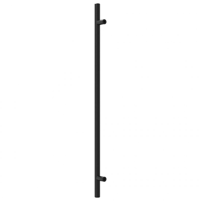 Uchwyty do szafek, 10 szt., czarne, 320 mm, stal nierdzewna