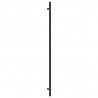 Uchwyty do szafek, 10 szt., czarne, 480 mm, stal nierdzewna