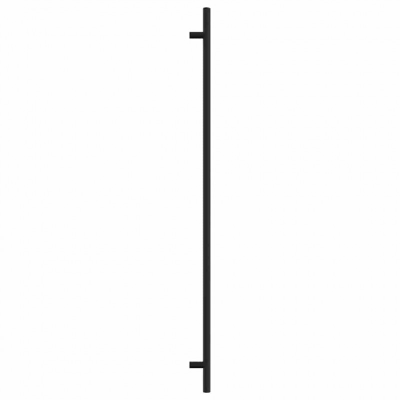 Uchwyty do szafek, 10 szt., czarne, 480 mm, stal nierdzewna