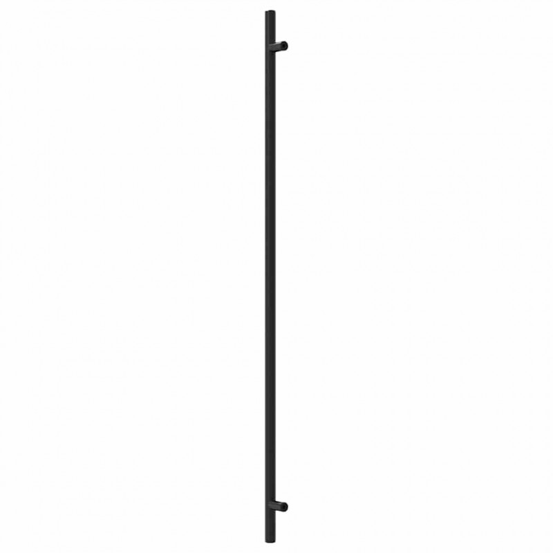 Uchwyty do szafek, 10 szt., czarne, 480 mm, stal nierdzewna