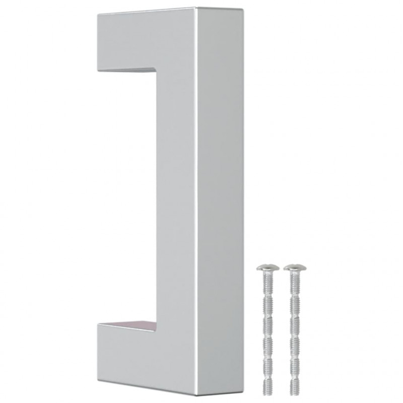 Uchwyty do szafek, 20 szt., srebrne, 64 mm, stal nierdzewna