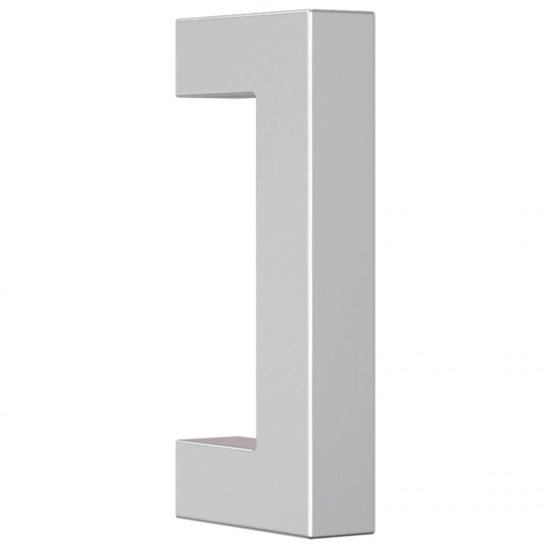 Uchwyty do szafek, 20 szt., srebrne, 64 mm, stal nierdzewna