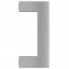 Uchwyty do szafek, 20 szt., srebrne, 64 mm, stal nierdzewna