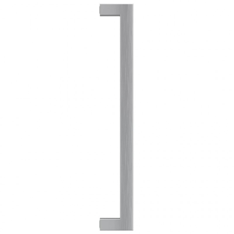 Uchwyty do szafek, 10 szt., srebrne, 224 mm, stal nierdzewna
