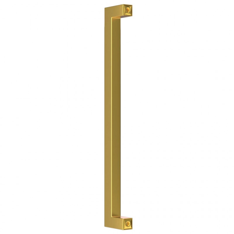 Uchwyty do szafek, 10 szt., złote, 224 mm, stal nierdzewna