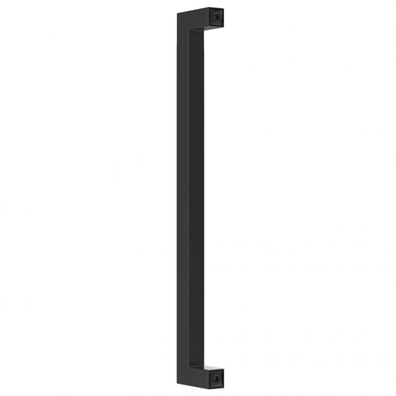 Uchwyty do szafek, 10 szt., czarne, 224 mm, stal nierdzewna