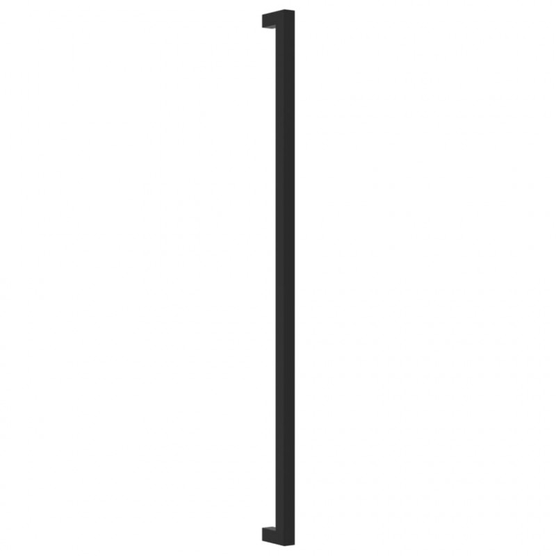 Uchwyty do szafek, 10 szt., czarne, 480 mm, stal nierdzewna