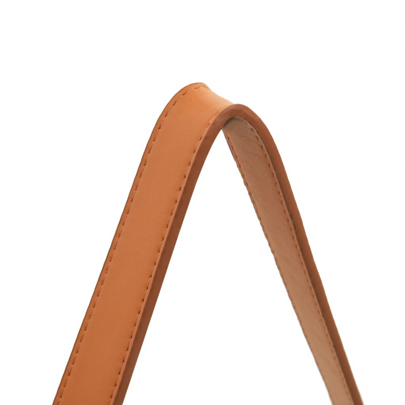 Lustro ścienne na pasku, 60 cm, srebrne