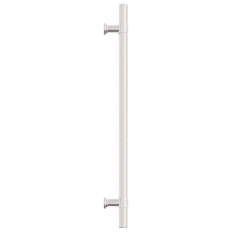 Uchwyty do szafek, 10 szt., srebrne, 224 mm, stal nierdzewna