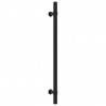 Uchwyty do szafek, 10 szt., czarne, 224 mm, stal nierdzewna