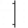 Uchwyty do szafek, 10 szt., czarne, 224 mm, stal nierdzewna
