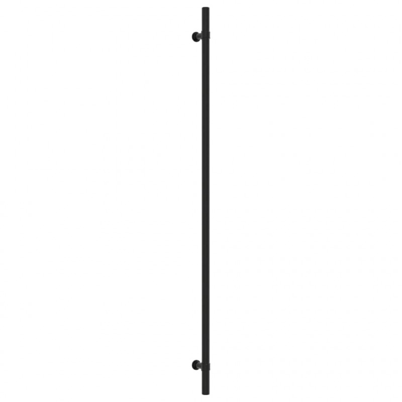 Uchwyty do szafek, 10 szt., czarne, 480 mm, stal nierdzewna