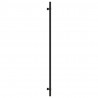 Uchwyty do szafek, 10 szt., czarne, 480 mm, stal nierdzewna