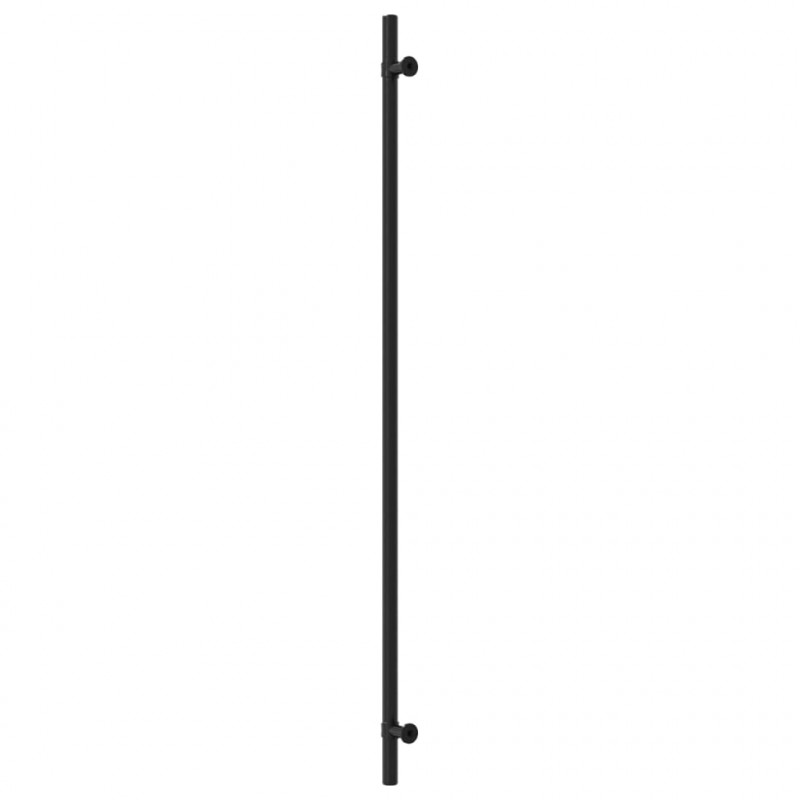 Uchwyty do szafek, 10 szt., czarne, 480 mm, stal nierdzewna