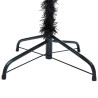 Sztuczna choinka z lampkami i bombkami, czarna, 180 cm, PVC