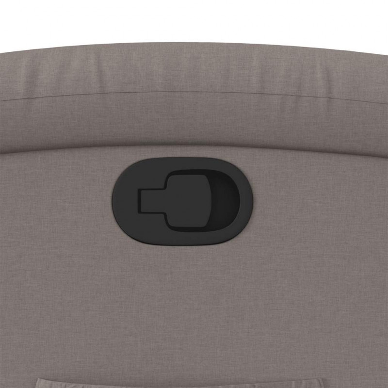 Podnoszony fotel rozkładany, kolor taupe, obity tkaniną