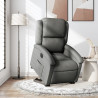 Podnoszony fotel masujący, elektryczny, rozkładany, ciemnoszary