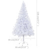 Sztuczna choinka z lampkami i bombkami, 120 cm, 230 gałązek
