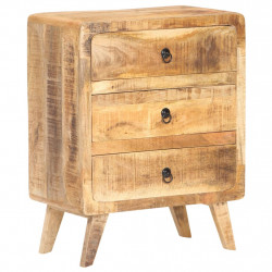 Szafka, 60x35x75 cm, surowe drewno mango